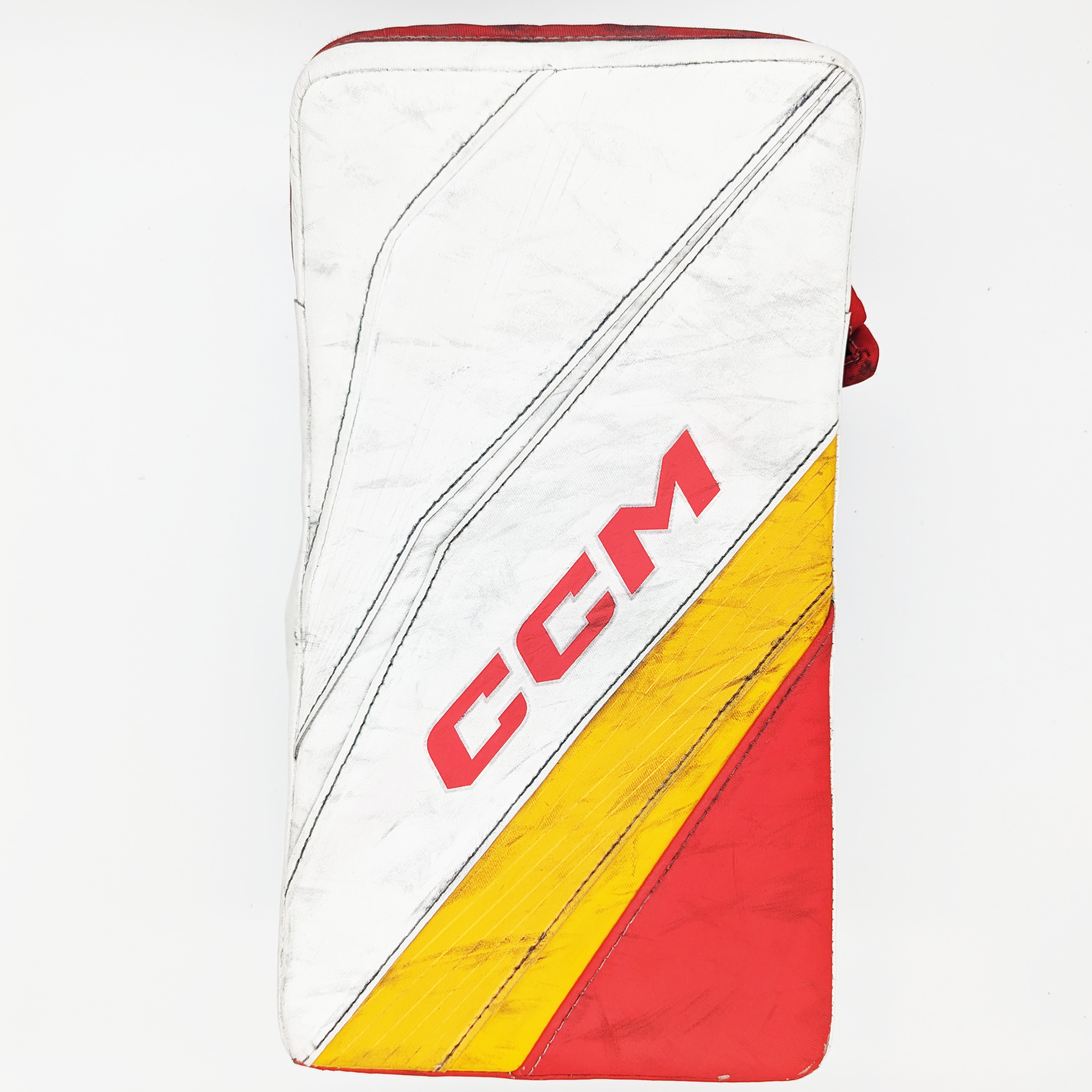 CCM Extreme Flex 6 - Bloqueur de gardien droit d'occasion (rouge/blanc/jaune)